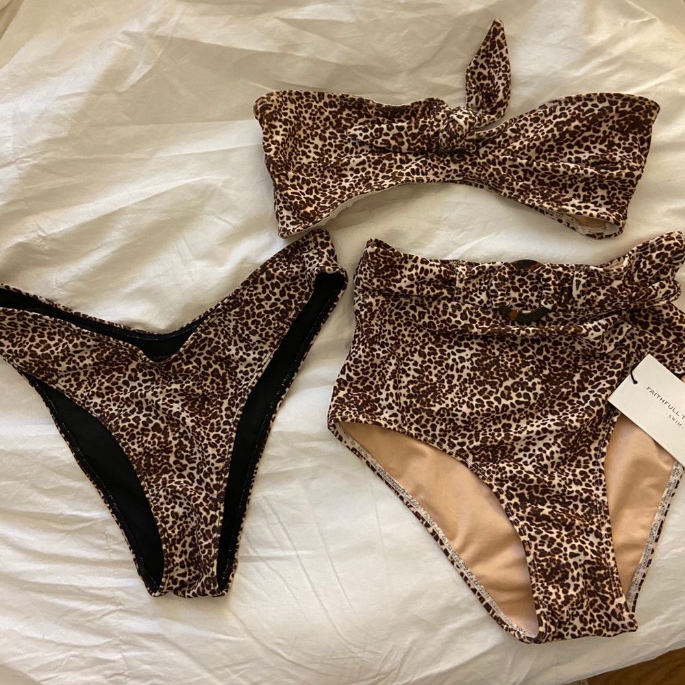 Faithful the brand swim tropez top + 2 bottoms!!